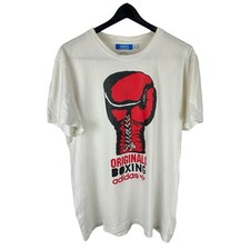Luva de boxe masculina Y2K Adidas Originals esporte rara camisa gráfica tamanho XL comprar usado  Enviando para Brazil