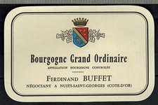 Etiquette vin bourgogne d'occasion  Dijon