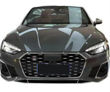 Grelha de para-choque dianteiro favo de mel anel cromado estilo 2020-2023 para Audi A5 S5 comprar usado  Enviando para Brazil