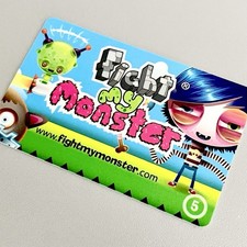 Fight My Monster 2011 RARO PROMO Tarjeta Videojuego Mercancía Retro Vintage Mercancía segunda mano  Embacar hacia Mexico