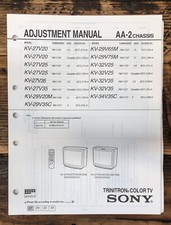 Manual de ajuste de TV Sony KV-27V20 -29V20 -29V35C -32V35 *Original* comprar usado  Enviando para Brazil