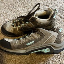 Botas de trilha femininas Columbia couro Pima tamanho 7.5 bege resistente à água, usado comprar usado  Enviando para Brazil