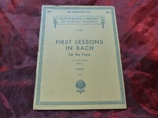 First lessons bach gebraucht kaufen  Elztal