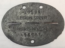 Erkennungsmarke legion speer gebraucht kaufen  Nuthe-Urstromtal