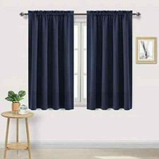 Cortinas escurecimento privacidade 2 peças azul marinho 63"L x 34"W comprar usado  Enviando para Brazil