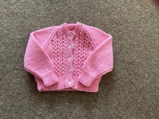 Knitted babies cardigan for sale  RUNCORN