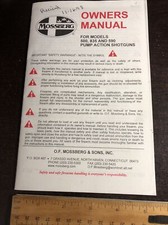 Owners manual mossberg d'occasion  Expédié en Belgium