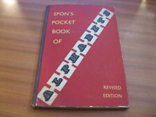 Spon pocket book for sale  NORWICH