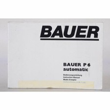Bauer anleitung gebrauchsanwei gebraucht kaufen  Rain