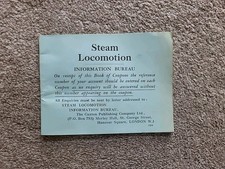 Steam locomotion information for sale  HEYWOOD