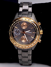 RELÓGIO FEMININO FOSSIL DYLAN CH2825 CRONÓGRAFO MOSTRADOR CINZA ESCURO E PULSEIRA 10ATM comprar usado  Enviando para Brazil