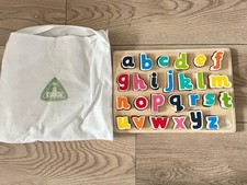 Wooden alphabet puzzle for sale  WALSALL