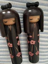 Wooden kokeshi dolls for sale  PAR