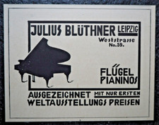 Julius blüthner pianoforte usato  Spedire a Italy