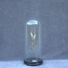 Antiga cúpula de vidro redonda 18,50 x7,08" 47x18 cm frasco de sino cloche display soprado à mão, usado comprar usado  Enviando para Brazil