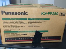 Máquina de fax Panasonic KX-FP250 papel simples copiadora telefone - NOVA CAIXA ABERTA comprar usado  Enviando para Brazil