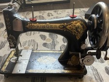 Máquina de costura vintage 1902 Singer funcionando esfinge egípcia dourada antiga comprar usado  Enviando para Brazil
