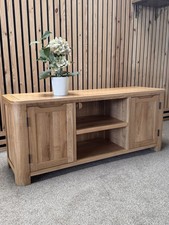 solid oak tv units for sale  PRESTON