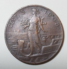 Centesimi 1908 italia usato  Assemini