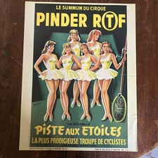 Affiche cirque pinder d'occasion Affiche cirque pinder d'occasion  Caen