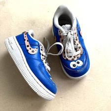 Tênis Nike Cookie Monster pintado sob medida tamanho criança 7c Air Force 1 Sesame Street comprar usado  Enviando para Brazil