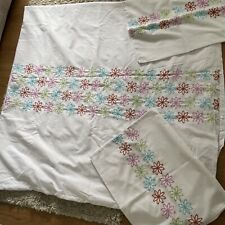 Pretty embroidered double for sale  THETFORD