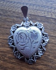 Sterling silver heart for sale  BRIGHTON
