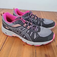 Tênis esportivo feminino Asics Gel Venture 7 tamanho 9.5 1012a477 preto cinza rosa, usado comprar usado  Enviando para Brazil