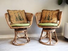 Vintage rattan swivel for sale  Gainesville