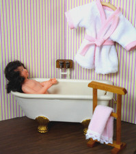 Porzellan badewanne bademantel gebraucht kaufen  Deutschland