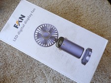Ventilador portátil digital display LED 5 velocidades USB com suporte para celular @c6 comprar usado  Enviando para Brazil