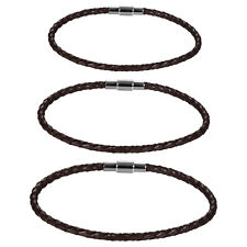 Usado, Bracelete magnético masculino feminino couro trançado aço inoxidável 7,5-8,5" comprar usado Usado, Bracelete magnético masculino feminino couro trançado aço inoxidável 7,5-8,5" comprar usado  Enviando para Brazil