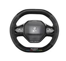 15" PU Leder+Kohlefaser Lenkradabdeckung für 2017-2025 Peugeot Alle Autos comprar usado  Enviando para Brazil