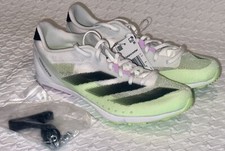 Usado, Tênis de atletismo ADIDAS Distancestar branco preto verde Spikes masculino 6 feminino 7 comprar usado  Enviando para Brazil