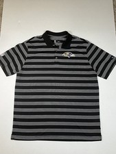 Polo listrado preto Nike Dri Fit NFL masculino Baltimore Ravens XL Bmore futebol  comprar usado  Enviando para Brazil
