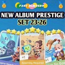 Adesivos Monopoly Go 3⭐- 5⭐ (Novo_Álbum_Prestige_Conjunto) MAIS BARATO🔥SUPER RÁPIDO⚡24/7 comprar usado  Enviando para Brazil