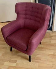 purple wingback chair for sale purple wingback chair for sale CHISLEHURST