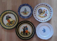 Anciennes assiettes faiences d'occasion  Huelgoat