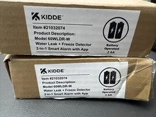 Kidde pacote com 2 60WLDR-W bateria detector inteligente de vazamento de água e alarme de congelamento, Wi-Fi comprar usado  Enviando para Brazil
