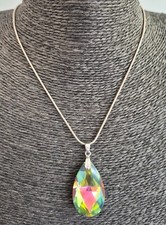 Rainbow crystal teardrop for sale  CREWE