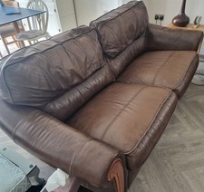 Dfs leather sofa for sale  COLCHESTER