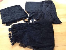 Victorian mourning shawls for sale  YORK