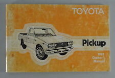 Manual Del Propietario / Manual Toyota Hillux Pickup Tipo RN20 De 1978, usado comprar usado  Enviando para Brazil