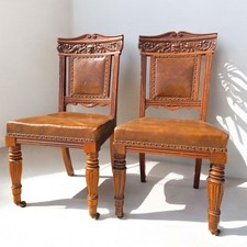Pair antique carved for sale  ROYSTON
