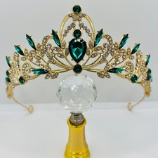 Goldene tiara smaragdgrüne gebraucht kaufen  Hamburg