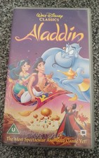 Aladdin vhs disney for sale  GLASGOW