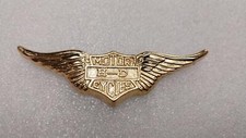 Pequeno emblema Harley Gold Eagle Wings NOS tampa de bateria escudo de barra Sissybar vintage comprar usado  Enviando para Brazil