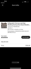 Wedding seating chart for sale  Philadelphia
