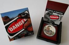 Tuvalu 1 dólar 2022 Deadly & Dangerous Red-Bellied Black Snake 1 Oz prata comprar usado  Enviando para Brazil