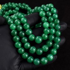 Lindo colar joalheria 3 fios melhor esmeralda verde 948,00 cts RK 28 E704, usado comprar usado  Enviando para Brazil